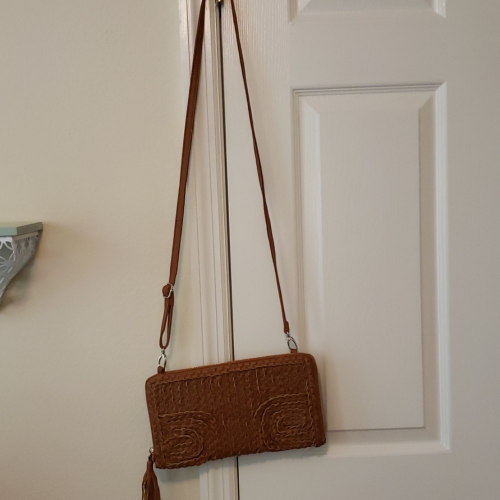 Brown patterned Handbag - Picture 5 of 6